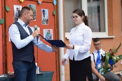 Az év tanulója díj átadása